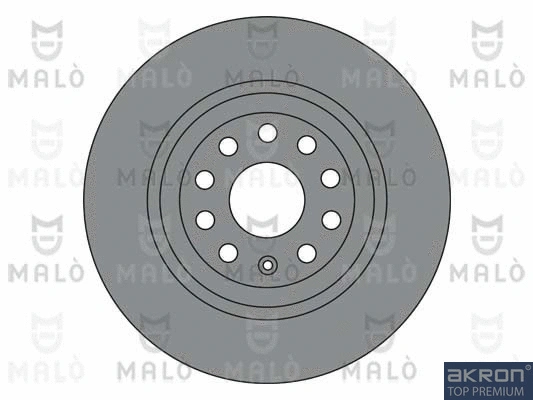 1110303 AKRON-MALÒ Тормозной диск (фото 1)