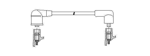 300/705 BREMI Комплект проводов зажигания (фото 1)
