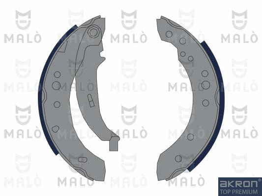 1390246 AKRON-MALÒ Комплект тормозных колодок (фото 1)