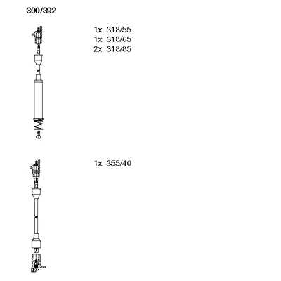 300/392 BREMI Комплект проводов зажигания (фото 1)