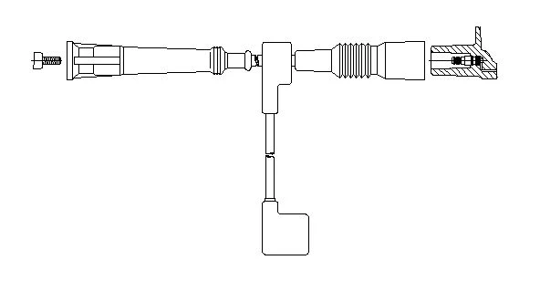 3A00/125 BREMI Комплект проводов зажигания (фото 1)