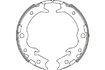 33934 GKN SPIDAN/LOEBRO Тормозные колодки ручника (фото 1)