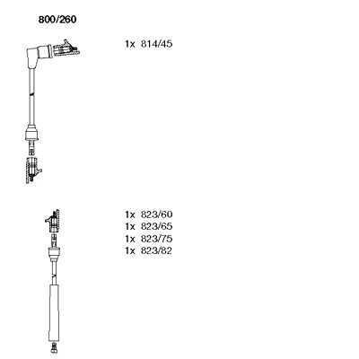 800/260 BREMI Комплект проводов зажигания (фото 2)