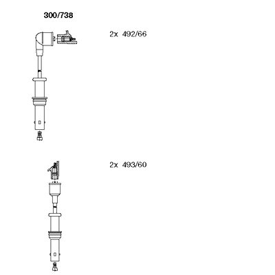 300/738 BREMI Комплект проводов зажигания (фото 2)