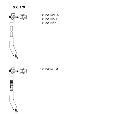 800/179 BREMI Комплект проводов зажигания (фото 2)