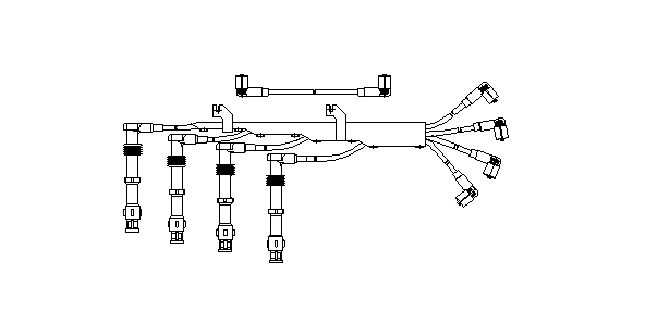 473/100 BREMI Комплект проводов зажигания (фото 1)