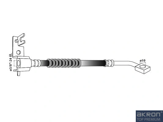 80423 AKRON-MALÒ Тормозной шланг (фото 1)