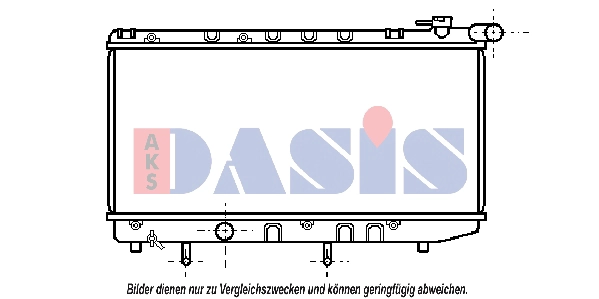 211470N AKS DASIS Радиатор, охлаждение двигателя (фото 1)