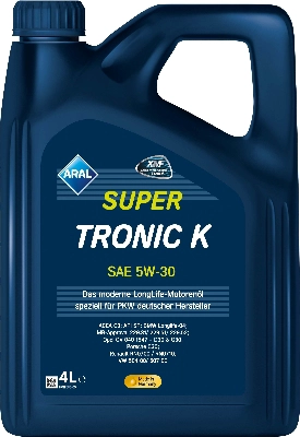 15F476 ARAL SuperTronic K 5W-30 VW 504.00/507.00 ACEA C3 API SN 4 л масло моторное (фото 1)