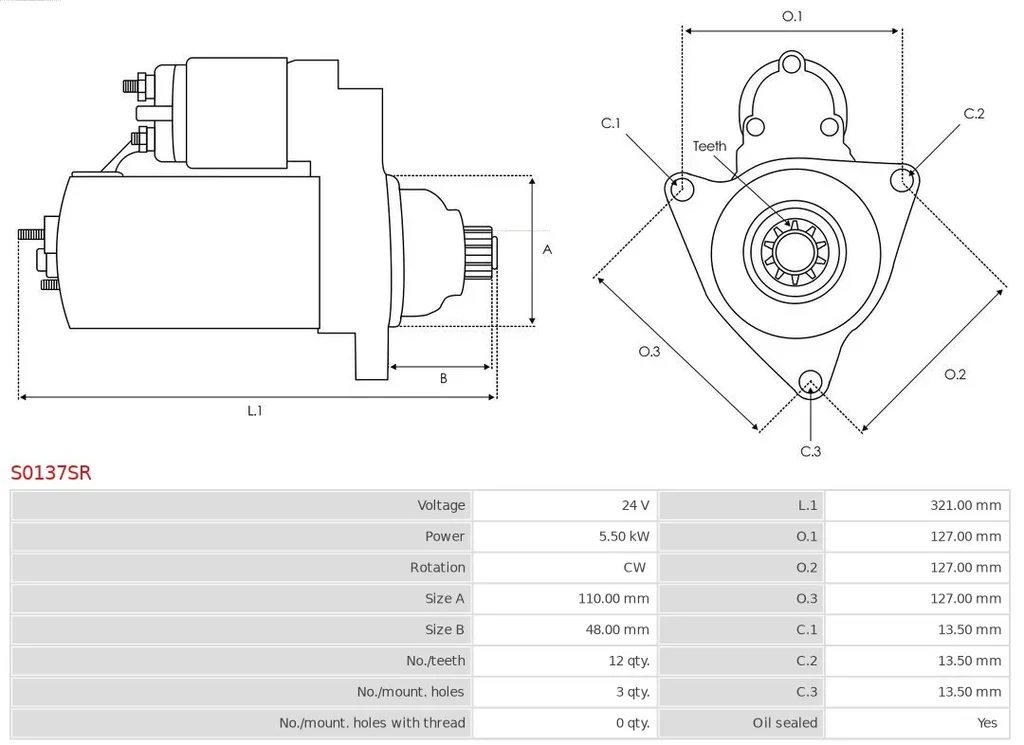 S0137SR AS-PL Стартер (фото 1)