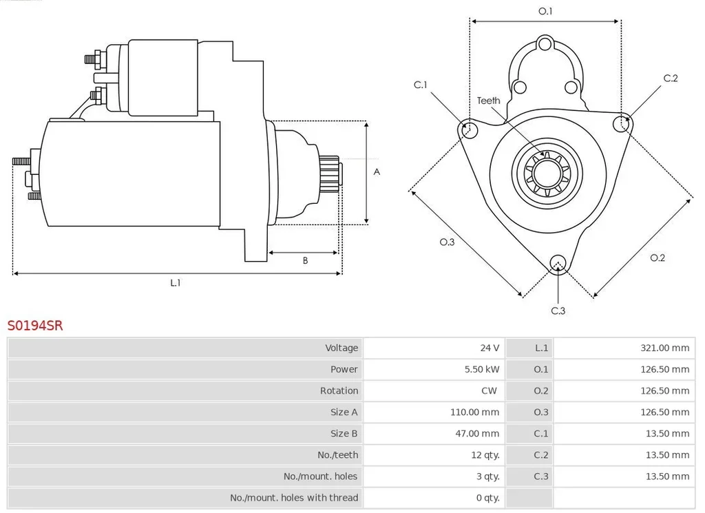 S0194SR AS-PL Стартер (фото 1)