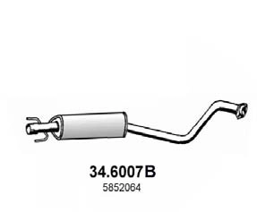 34.6007B ASSO Средний глушитель выхлопных газов (фото 1)