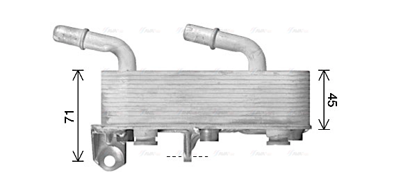 BW3602 AVA Масляный радиатор, автоматическая коробка передач (фото 4)