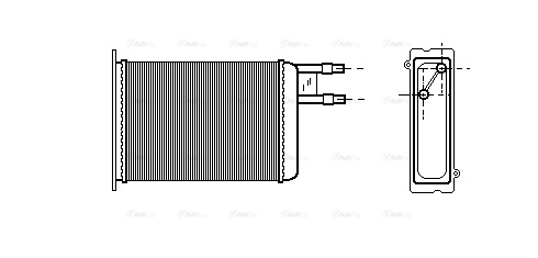 CN6128 AVA Теплообменник, отопление салона (фото 2)
