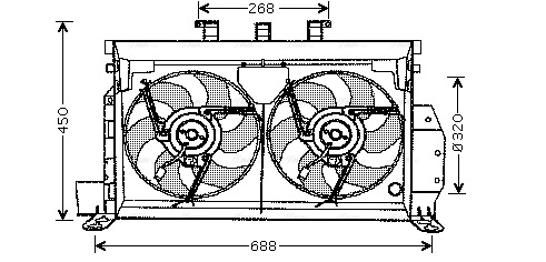 CN7521 AVA Вентилятор, охлаждение двигателя (фото 2)