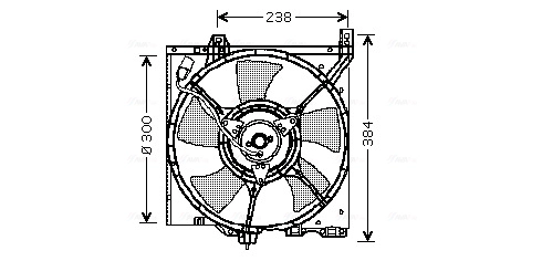 DN7520 AVA Вентилятор, охлаждение двигателя (фото 2)