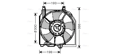 DN7521 AVA Вентилятор, охлаждение двигателя (фото 2)