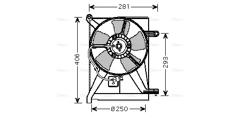 DW7510 AVA Вентилятор, охлаждение двигателя (фото 2)