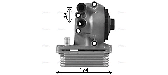 FD3623H AVA Масляный радиатор, двигательное масло (фото 3)