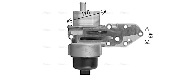 FD3669H AVA Масляный радиатор, двигательное масло (фото 3)