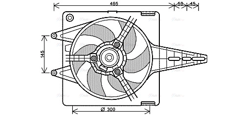 FT7547 AVA Вентилятор, охлаждение двигателя (фото 2)