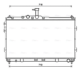 HYA2418 AVA Радиатор, охлаждение двигателя (фото 2)