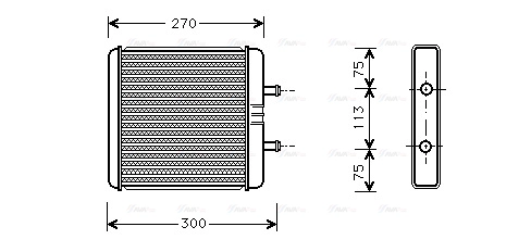IV6048 AVA Теплообменник, отопление салона (фото 2)