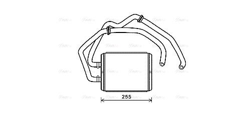 IV6104 AVA Теплообменник, отопление салона (фото 2)
