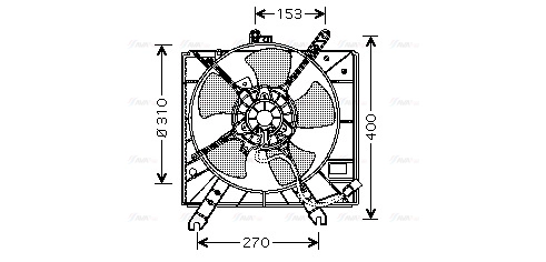 KA7505 AVA Вентилятор, охлаждение двигателя (фото 2)