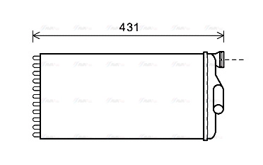 ME6279 AVA Теплообменник, отопление салона (фото 2)