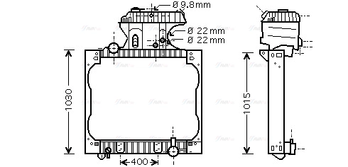 MN2051 AVA Радиатор, охлаждение двигателя (фото 2)