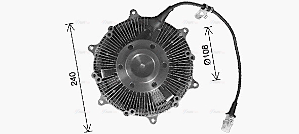 MNC131 AVA Сцепление, вентилятор радиатора (фото 3)