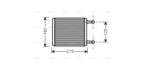 MS6442 AVA Теплообменник, отопление салона (фото 2)