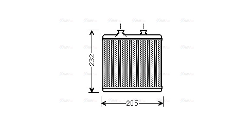 MS6472 AVA Теплообменник, отопление салона (фото 2)