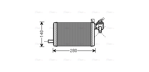 MS6483 AVA Теплообменник, отопление салона (фото 2)