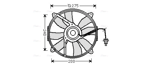 MS7521 AVA Вентилятор, охлаждение двигателя (фото 2)