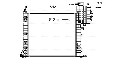 MSA2265 AVA Радиатор, охлаждение двигателя (фото 2)