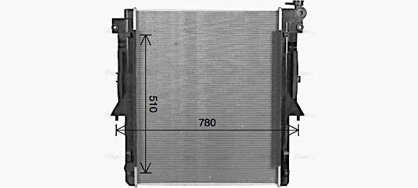 MT2280 AVA Радиатор, охлаждение двигателя (фото 3)