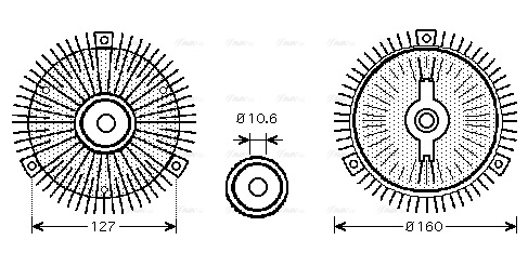 OLC553 AVA Сцепление, вентилятор радиатора (фото 2)