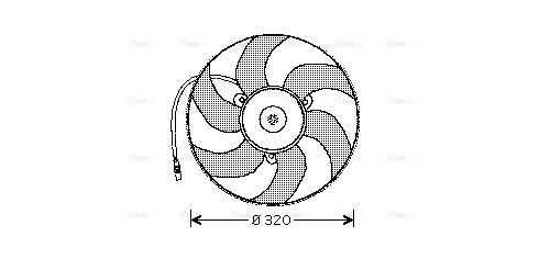 PE7513 AVA Вентилятор, охлаждение двигателя (фото 2)