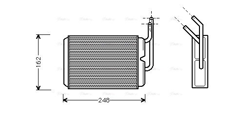 RT6220 AVA Теплообменник, отопление салона (фото 2)