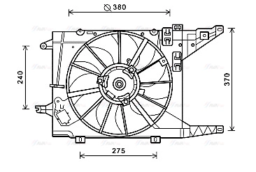 RT7550 AVA Вентилятор, охлаждение двигателя (фото 2)