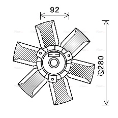 SA7023 AVA Вентилятор, охлаждение двигателя (фото 2)