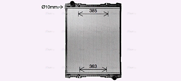 SC2063 AVA Радиатор, охлаждение двигателя (фото 2)