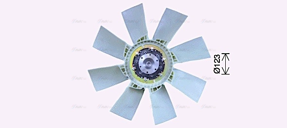 SCF056 AVA Вентилятор, охлаждение двигателя (фото 3)