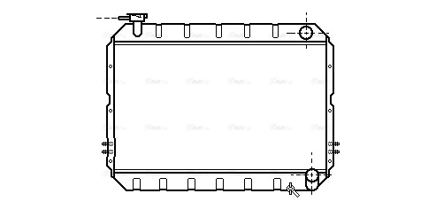 TO2217 AVA Радиатор, охлаждение двигателя (фото 2)