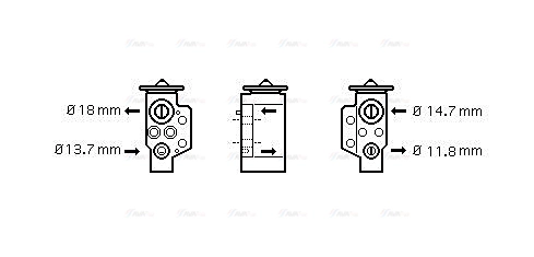 VN1243 AVA Расширительный клапан, кондиционер (фото 2)