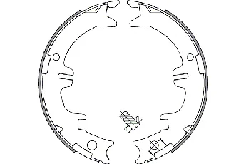 33966 GKN SPIDAN/LOEBRO Тормозные колодки ручника (фото 1)