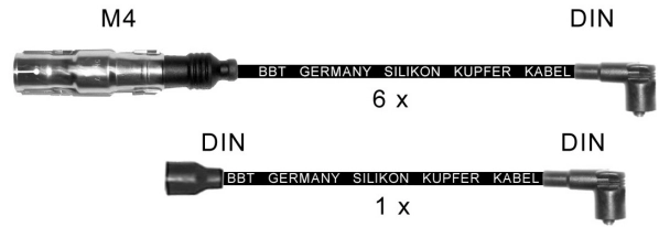 ZK0408 BBT Комплект проводов зажигания (фото 2)