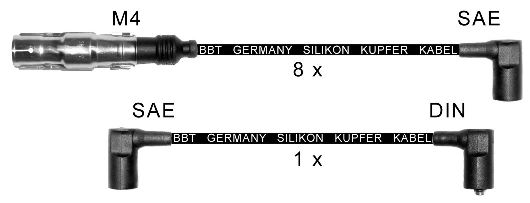 ZK0453 BBT Комплект проводов зажигания (фото 2)